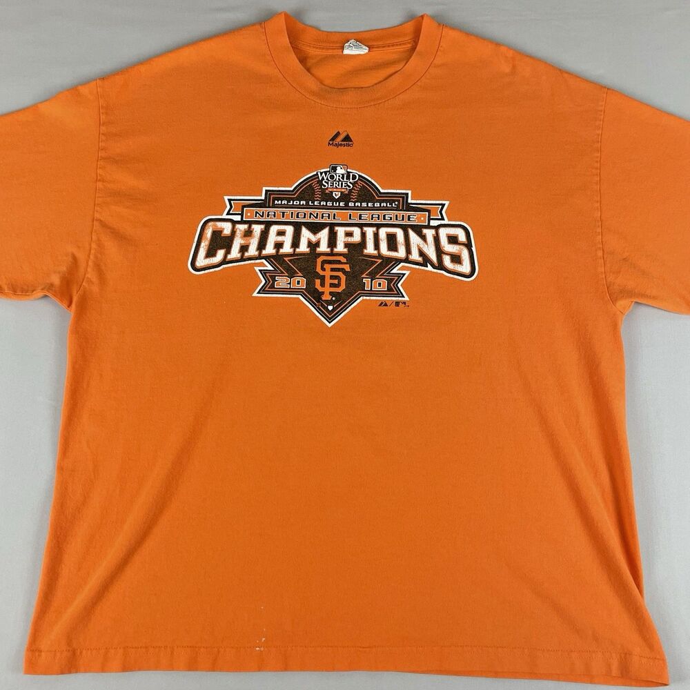 San Francisco Giants 2010 World Series T-Shirt Men’s XL Orange Athleisure Sports
